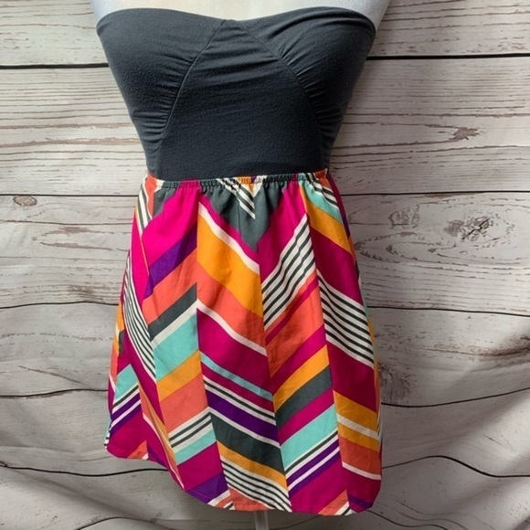 NWOT Roxy Strapless Savage Dress - Picture 2 of 8